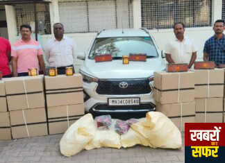 स्थानिक गुन्हे शाखा चंद्रपुर यांची पोलीस स्टेशन वरोरा हद्दीत प्रतिबंधित अवैध विक्री करीता आणलेल्या सुगंधित तंबाखुतस्करांवर धडक कारवाई