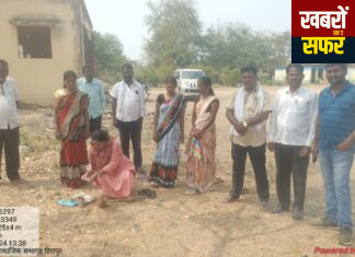 *हिरापूर येथे २५१५ लेखाशीर्ष अंतर्गत सामाजिक सभागृहाच्या बांधकामाचे भूमिपूजन संपन्न.*