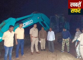 पोलीस अधीक्षकांनी स्वतः दिली रेती घाटावर धडक.. हायवा, पोकलेन मशीन सह दिड कोटीचा मुद्देमला जप्त