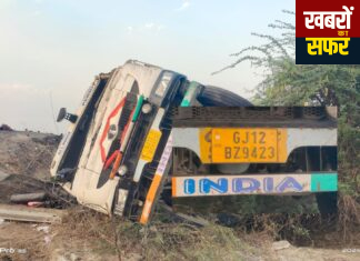 घुग्घुस चंद्रपुर महामार्गावर महाकुर्ला गावाजवळ डिझेल टँकर पलटी, सुदैवाने मोठी जीवितहानी टळली,