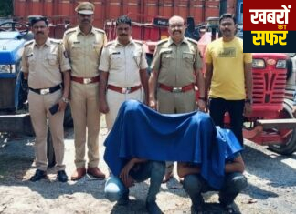 वढा, घाटात रेती तश्करी करताना दोन टॅक्टरसह दोन आरोपीस अटक