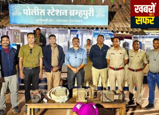 नदी से मोटर पंप चोरी करने वाले चोर सलाखों के पीछे