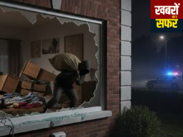 बंद मकान से खिड़की तोड़कर अठरा हजार कि चोरी