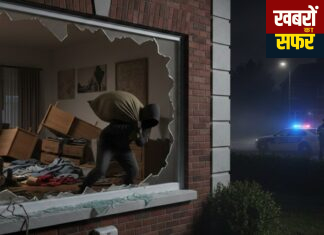 बंद मकान से खिड़की तोड़कर अठरा हजार कि चोरी