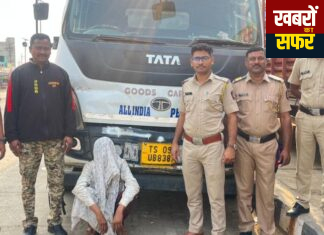 फिल्मी स्टाइल में पीछा कर पुलिस ने पकड़ा गौवंश तस्करी का ट्रक, 39 पशु मुक्त – 22.90 लाख का माल जब्त
