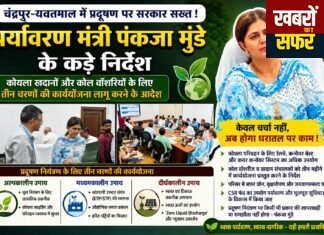 चंद्रपुर-यवतमाल में प्रदूषण पर सख्त हुई सरकार, पर्यावरण मंत्री पंकजा मुंडे ने दिए कड़े निर्देश