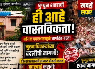 घुग्घुस नगर परिषद की सफाई व्यवस्था पर सवाल, गंदगी से नागरिक बेहाल!