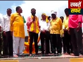 कन्हाळगाव येथे क्रांती वीर बापूराव शेडमाके यांच्या पुतळ्याचे अनावरण सोहळा संम्पन्न