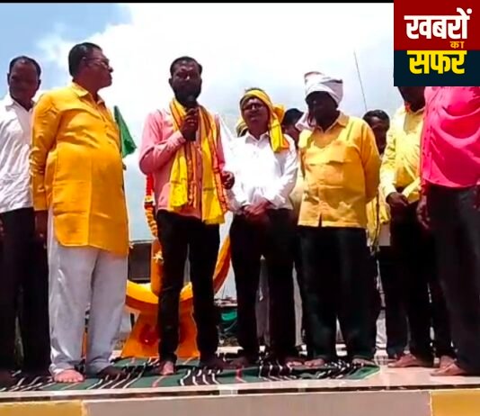 कन्हाळगाव येथे क्रांती वीर बापूराव शेडमाके यांच्या पुतळ्याचे अनावरण सोहळा संम्पन्न