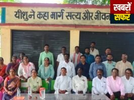 घुग्घुस के ख्रिस्त दफनभूमि परिसर में लॉयड्स इन्फीनाइट फाउंडेशन का वृक्षारोपण