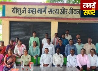 घुग्घुस के ख्रिस्त दफनभूमि परिसर में लॉयड्स इन्फीनाइट फाउंडेशन का वृक्षारोपण