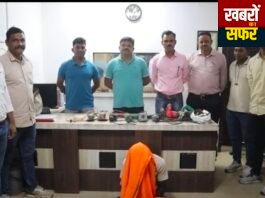 निर्माणाधीन मकान में सेंधमारी का खुलासा, आरोपी LCB के हत्थे चढ़ा