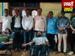 युगात्मा माजी खासदार शरद जोशी यांच्या जयंतीनिमित्त भव्य रक्तदान शिबीर संपन्न