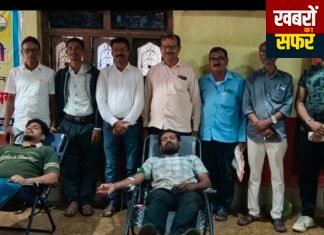 युगात्मा माजी खासदार शरद जोशी यांच्या जयंतीनिमित्त भव्य रक्तदान शिबीर संपन्न