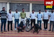चंद्रपुर में चोरी की बाइक के साथ दो आरोपी गिरफ्तार