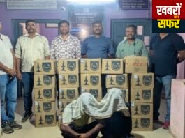 वाठोडा में अवैध देशी शराब का जखीरा जब्त, दो आरोपी गिरफ्तार