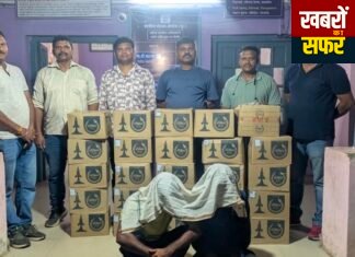 वाठोडा में अवैध देशी शराब का जखीरा जब्त, दो आरोपी गिरफ्तार